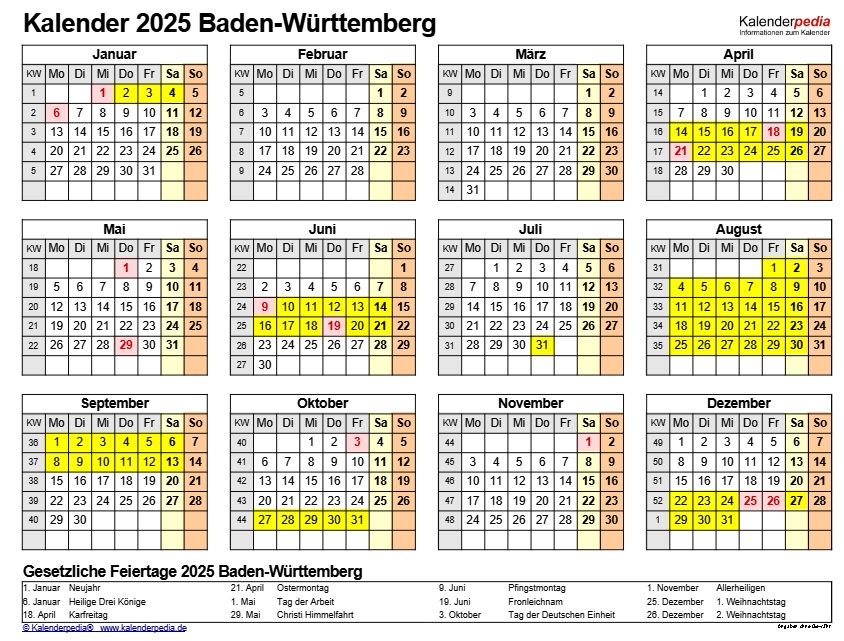 Kalender - bersicht